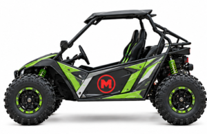 Moozgo Venom 200cc Off-Road Buggy, 2-Seat with Roof and Side Nets, Green/Black - Image 2