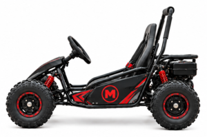 Moozgo Blaze 125cc Youth Go-Kart, Off-Road Kids Buggy, Black/Red - Image 2