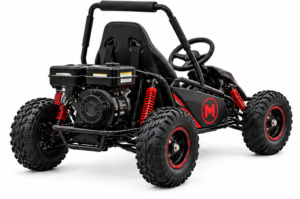 Moozgo Blaze 125cc Youth Go-Kart, Off-Road Kids Buggy, Black/Red - Image 3
