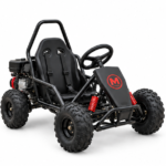 Moozgo Rookie 98cc Kids Off-Road Go-Kart with Roll Cage, Black