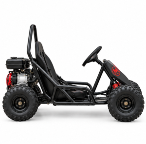 Moozgo Rookie 98cc Kids Off-Road Go-Kart with Roll Cage, Black - Image 2