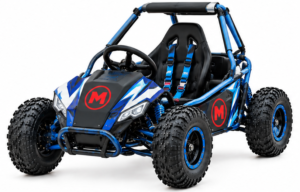 Moozgo Storm 125cc Youth Buggy Go-Kart with Roll Cage, Blue