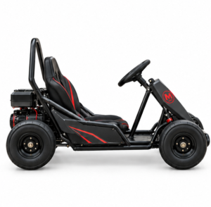 Moozgo Volt 48V Electric Go-Kart for Kids and Teens, Black/Red - Image 2