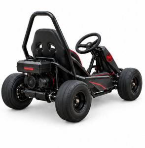 Moozgo Volt 48V Electric Go-Kart for Kids and Teens, Black/Red - Image 3