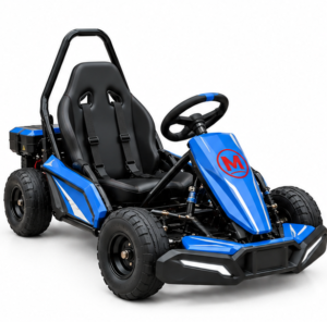 Moozgo Volt Pro 48V Electric Go-Kart with LED Light Bar, Blue
