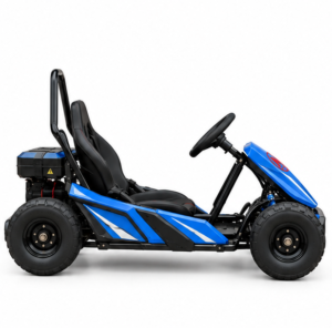 Moozgo Volt Pro 48V Electric Go-Kart with LED Light Bar, Blue - Image 2