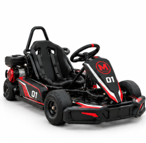 Moozgo Apex 212cc Racing Go-Kart #01, Track Edition, Black/Red