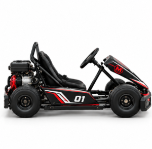 Moozgo Apex 212cc Racing Go-Kart #01, Track Edition, Black/Red - Image 2