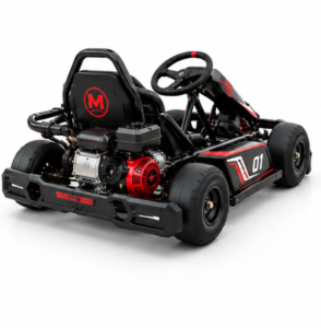 Moozgo Apex 212cc Racing Go-Kart #01, Track Edition, Black/Red - Image 3