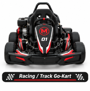 Moozgo Apex 212cc Racing Go-Kart #01, Track Edition, Black/Red - Image 4