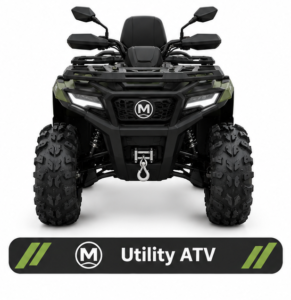 Moozgo Ranger 450 4x4 Utility ATV with Front Winch, Army Green - Image 4