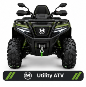 Moozgo Ranger 570 2-Up 4x4 Utility ATV with EPS and Winch, Green - Image 4