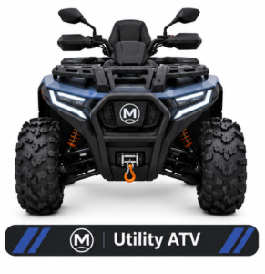 Moozgo Ranger 570 2-Up 4x4 Utility ATV with EPS and Winch, Slate Blue - Image 4