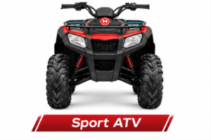 Moozgo Fury 250cc Sport ATV, Red/Black - Image 4