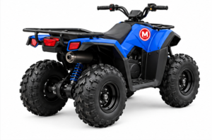 Moozgo Cub 125cc Youth ATV with Parental Controls, Blue - Image 3