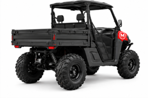 Moozgo Workhorse 400 Utility UTV with Dump Bed and Winch, Red - Image 3