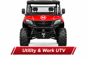 Moozgo Workhorse 400 Utility UTV with Dump Bed and Winch, Red - Image 4