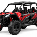 Moozgo Viper 1000 4-Seat Sport UTV, Red/Black
