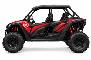 Moozgo Viper 1000 4-Seat Sport UTV, Red/Black - Image 2
