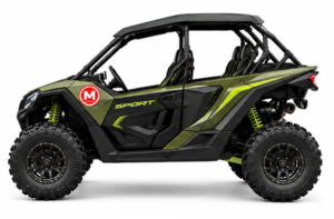 Moozgo Viper Sport 1000 4-Seat UTV, Army Green - Image 2