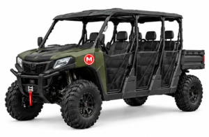 Moozgo Crew 700 6-Seat Utility UTV with Cargo Bed, Army Green