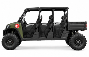 Moozgo Crew 700 6-Seat Utility UTV with Cargo Bed, Army Green - Image 2