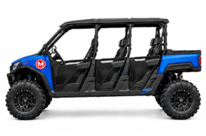 Moozgo Crew 700 6-Seat Utility UTV with Cargo Bed, Blue - Image 2