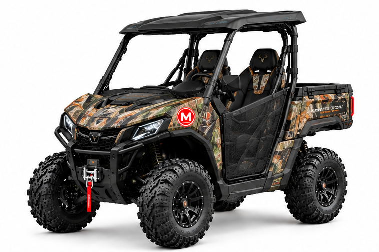 25_1 Moozgo Workhorse 550 Hunting Edition UTV with Cargo Bed, Camo - Image 1