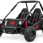 Moozgo Trailblazer 125cc 2-Seat Off-Road Go-Kart, Black/Red