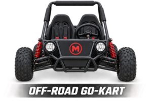 Moozgo Trailblazer 125cc 2-Seat Off-Road Go-Kart, Black/Red - Image 4