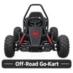 Moozgo Rookie 196cc Off-Road Go-Kart with Roll Cage, Black - Image 4