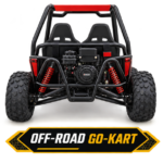 Moozgo Rebel 200cc 2-Seat Off-Road Go-Kart, Red/Black - Image 4