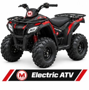 Moozgo Trek-E 72V Electric ATV, Red/Black - Image 4