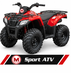 Moozgo Fury 200cc Sport ATV, Red/Black - Image 4