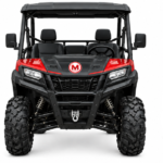 Moozgo Workhorse 700 4-Seat Crew Utility UTV with Cargo Bed, Red