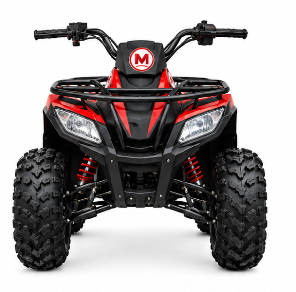 Moozgo Cub 110cc Youth ATV with Parental Controls, Red/Black