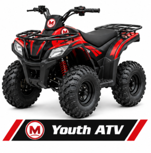 Moozgo Cub 110cc Youth ATV with Parental Controls, Red/Black - Image 4